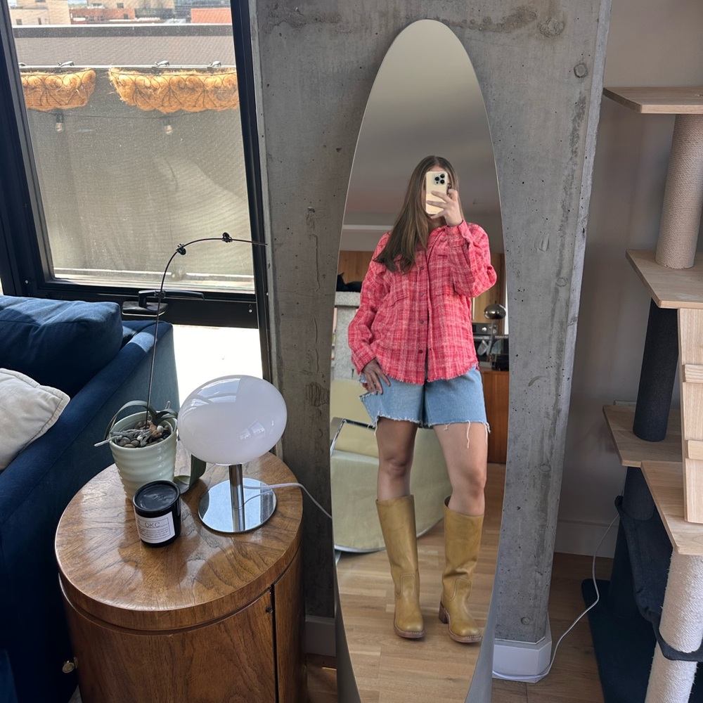 NWT Zara Check Woven Overshirt
